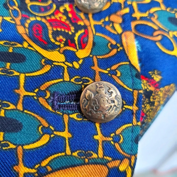 Vintage Pendleton Polo Horse Rider Chain Link Vest size 12 Equestrain Theme - Picture 3 of 7